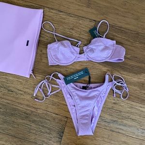 Triangl purple sparkle bikini